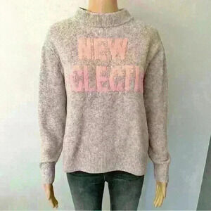 Oversized pastel purple sweater/jumper H&M.  New Eclectic on the front. XS